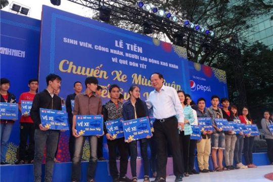 Vé xe về Tết Đinh Dậu 2017 miễn phí cho HSSV ITC
